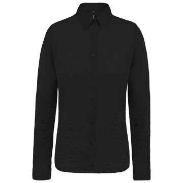 Kariban K510C Damesblouse in popeline met lange mouwen
