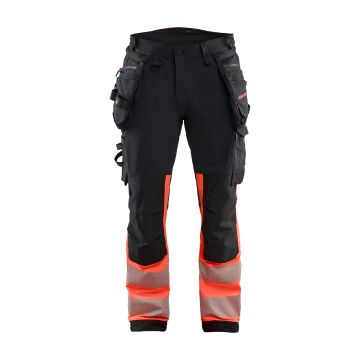 Blaklader 1125 High Vis werkbroek 4-weg stretch met gereedschapszakken