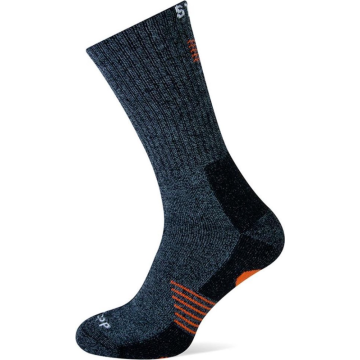 Stapp Techno Bamboo Sok 28400 Donkergrijs/Oranje