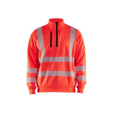 Blaklader 3564 High Vis Sweatshirt Half Zip