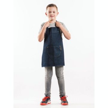 Chaud Devant 549 Kids Blue Denim Bib Apron