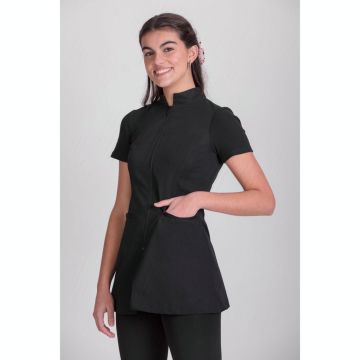 NORVIL 1177 Jas Women Short Sleeves Eastern Collar Ruffles