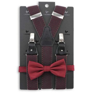 Sir Redman SR20014 ( SRCOMBI20014B ) bretels combi pack Elegance bordeaux
