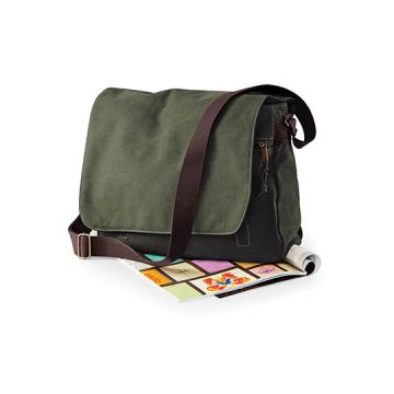 Quadra QD610 Vintage Canvas Despatch Bag