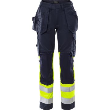 FRISTADS 129521 Flamestat werkbroek stretch met hoge zichtbaarheid dames klasse 1 2171 ATHF