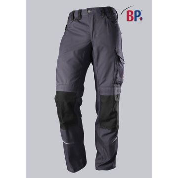 BP 1803-720-110 Comfort-werkbroek met reflecterende strepen en kniezakken - Grijs