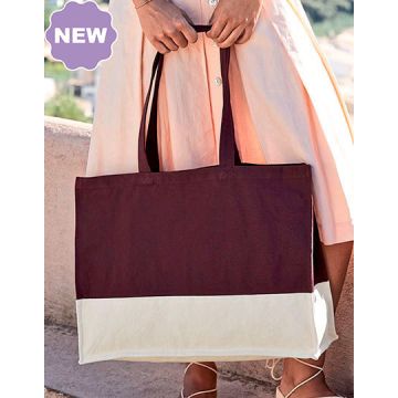 Westford Mill WM858 EarthAware® Organic Contrast Shopper