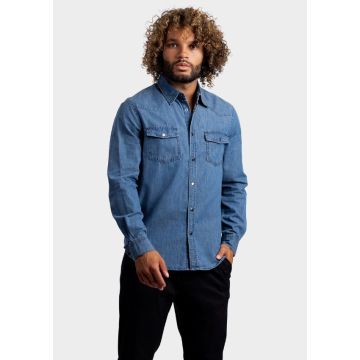 L&S Denim Shirt LS for him LEM3960