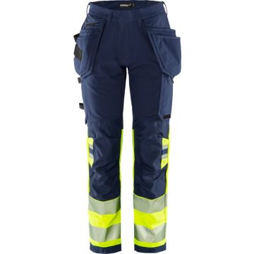 Fristads 134237 High Vis Green werkbroek dames stretch klasse 1 2663 GSTP