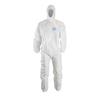 Chemdefend 110 Disposable Coverall Type 5+6, wit