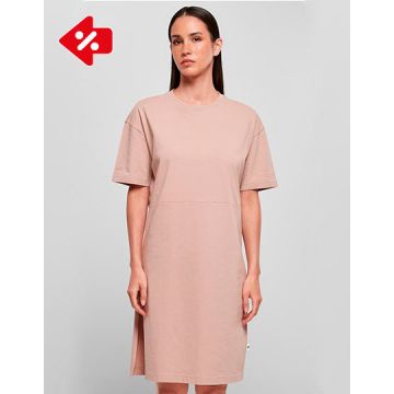 Build Your Brand BY181 Ladies´ Organic Oversized Slit Tee Dress