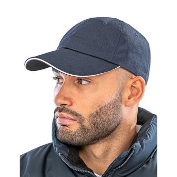Result Headwear RH38 Herringbone Cap With Sandwich Peak