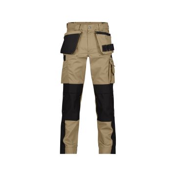DASSY 200428 Seattle Tweekleurige holsterzakkenbroek met kniezakken - Bruin