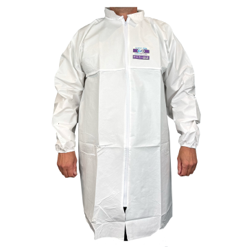 Chemdefend 250 Labojas met rits, wit
