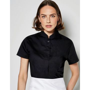 Kustom Kit K736 Women´s Tailored Fit Shirt Mandarin Collar Short Sleeve