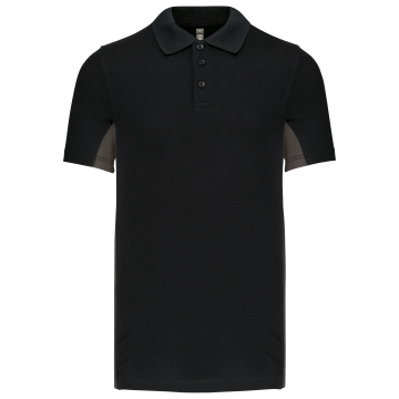 Kariban K232 Tweekleurige piquépolo korte mouwen heren