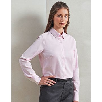 Premier Workwear PW338 Women´s Cotton Rich Oxford Stripes Shirt
