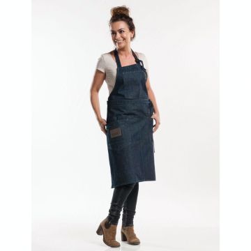 Chaud Devant 507 Bib Apron Multipocket Blue Denim 35"