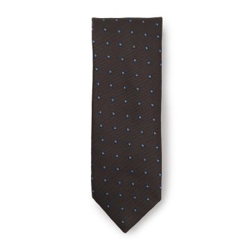 OAKMORE 400012 Klassieke Stropdas met Blauw Patroon