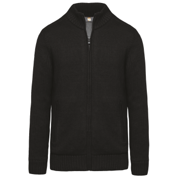 WK. Designed To Work WK959 Met fleece gevoerde herencardigan.