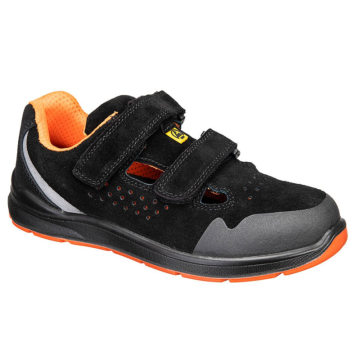 Portwest Sandaal  FE08  S1P Zwart/Grijs