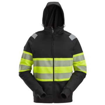 Snickers Workwear 2838 High-Vis Class 1, Zipper Hoodie