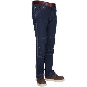CrossHatch TOOLBOX C-STRETCH Men's Stretch Multi Pocket Cordura Knee Pocket Regular Fit