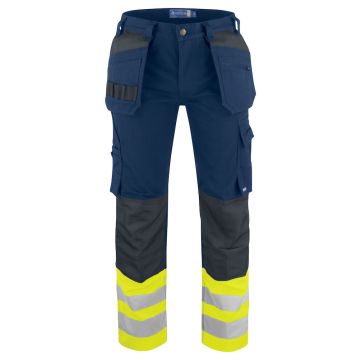ProJob 646530 6530 SIGNALISATION PANTS WITH KNEE POCKETS AND NAIL POCKETS AND ISO 20471 CLASS 1