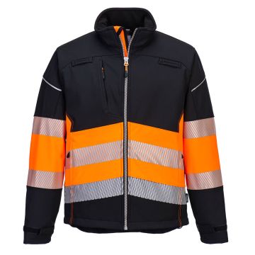 Portwest PW375 PW3 Hi-Vis Softshell jack (3L) Klasse 1