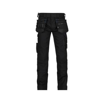 DASSY 200975 Flux Holsterzakkenbroek met stretch en kniezakken - Zwart