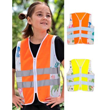 Korntex KX121K Children´s Safety Vest Action Dinosaurs CO² Neutral
