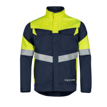 Sioen 603U Werkjas Norwan navy/fluogeel