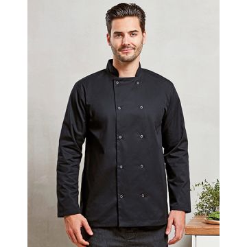 Premier Workwear PW665 Chef´s Long Sleeve Stud Jacket