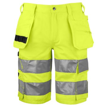 ProJob 646535 6535 SIGNALING SHORTS WITH POCKETS AND ISO 20471 CLASS 2
