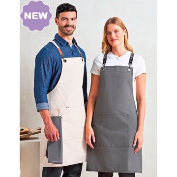 Premier Workwear PW182 Clip ‘n’ Clasp Cross-Back Bib Apron