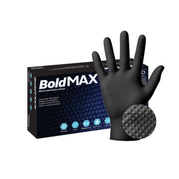 Aurelia: Bold Max 50 Nitril Poedervrij Zwart, Maat M