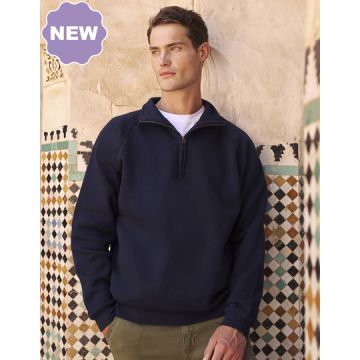 Fruit of the Loom F383 Iconic Premium Zip Neck Sweat