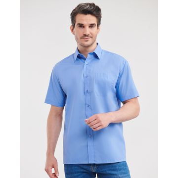 Russell Athletic Collection Z935 Men's Short Sleeve Classic Polycotton Poplin Shirt