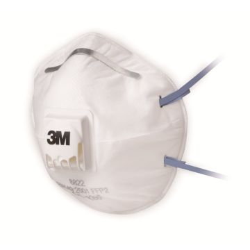 3M 8322 stofmasker FFP2 met ventiel