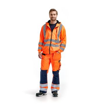 Blaklader 3346 Hooded Sweatshirt met rits High Vis