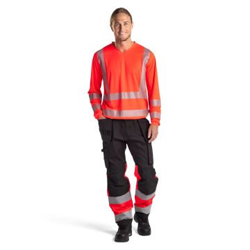 Blaklader 1558 High Vis work trousers with stretch