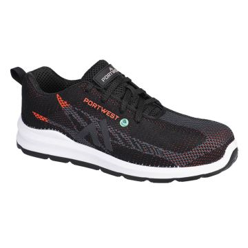 Portwest FC06 S1PS  Zwart/Rood