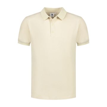 L&S Polo Basic Cot/Elast SS for him LEM3572 - Bruin