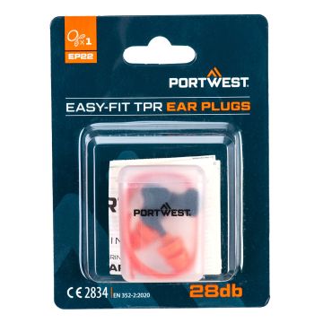 Portwest EP22 Easy Fit TPR met koord (1 paar)
