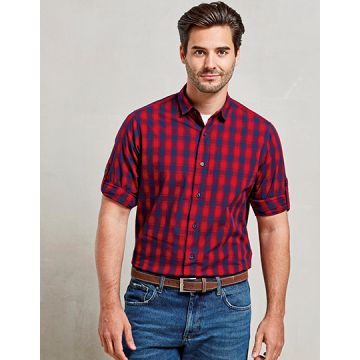 Premier Workwear PW250 Men´s Mulligan Check Cotton Long Sleeve Shirt