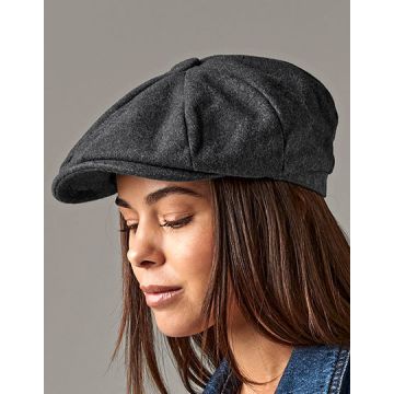 Beechfield CB629 Melton Wool Baker Boy Cap