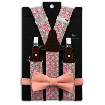 Sir Redman SR20047 ( SRCOMBI20047B ) bretels combi pack Fiori Pastelli roze
