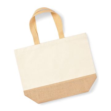 Westford Mill WM452 Jute Base Canvas Bag XL
