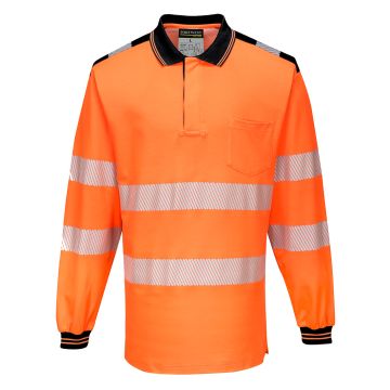 Portwest T184 PW3 Hi-Vis Poloshirt Langemouw