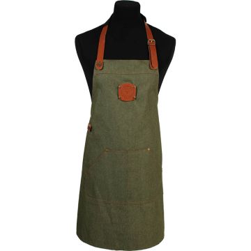 Schriks Leather Denim Apron 3703